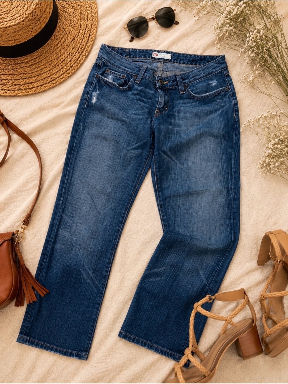 BKE Star Cropped Jeans